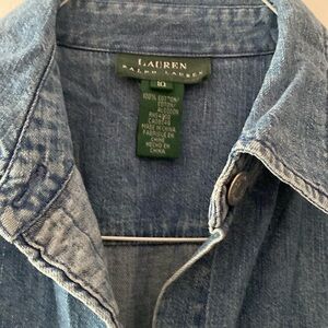 Ralph Lauren size 10 denim maxi dress